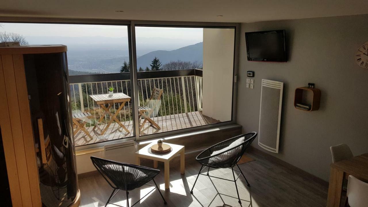 Studio avec sauna au calme à 15 min de Colmar Trois-Épis Exterior foto